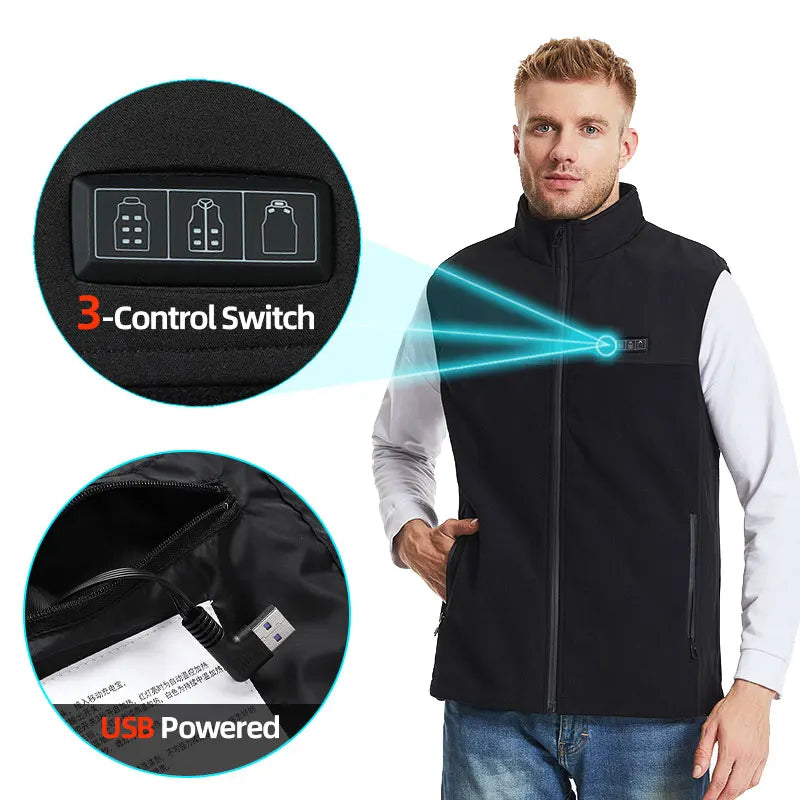 Fleece Electric Heated Vest