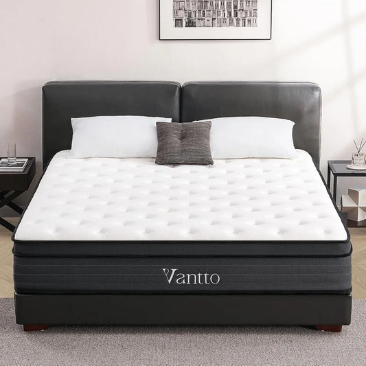 VANTTO Full Mattress, Hybrid Memory Foam Mattress