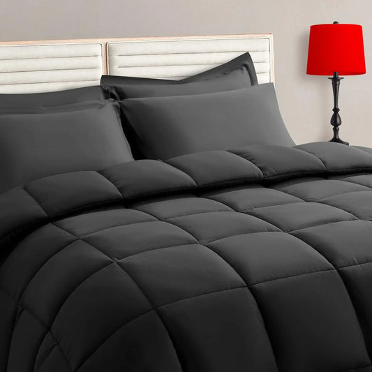 Full Bed Comforter (Set Black)