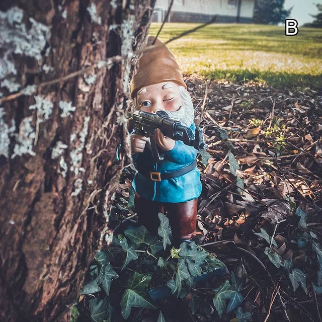 Funny Army Garden Gnome