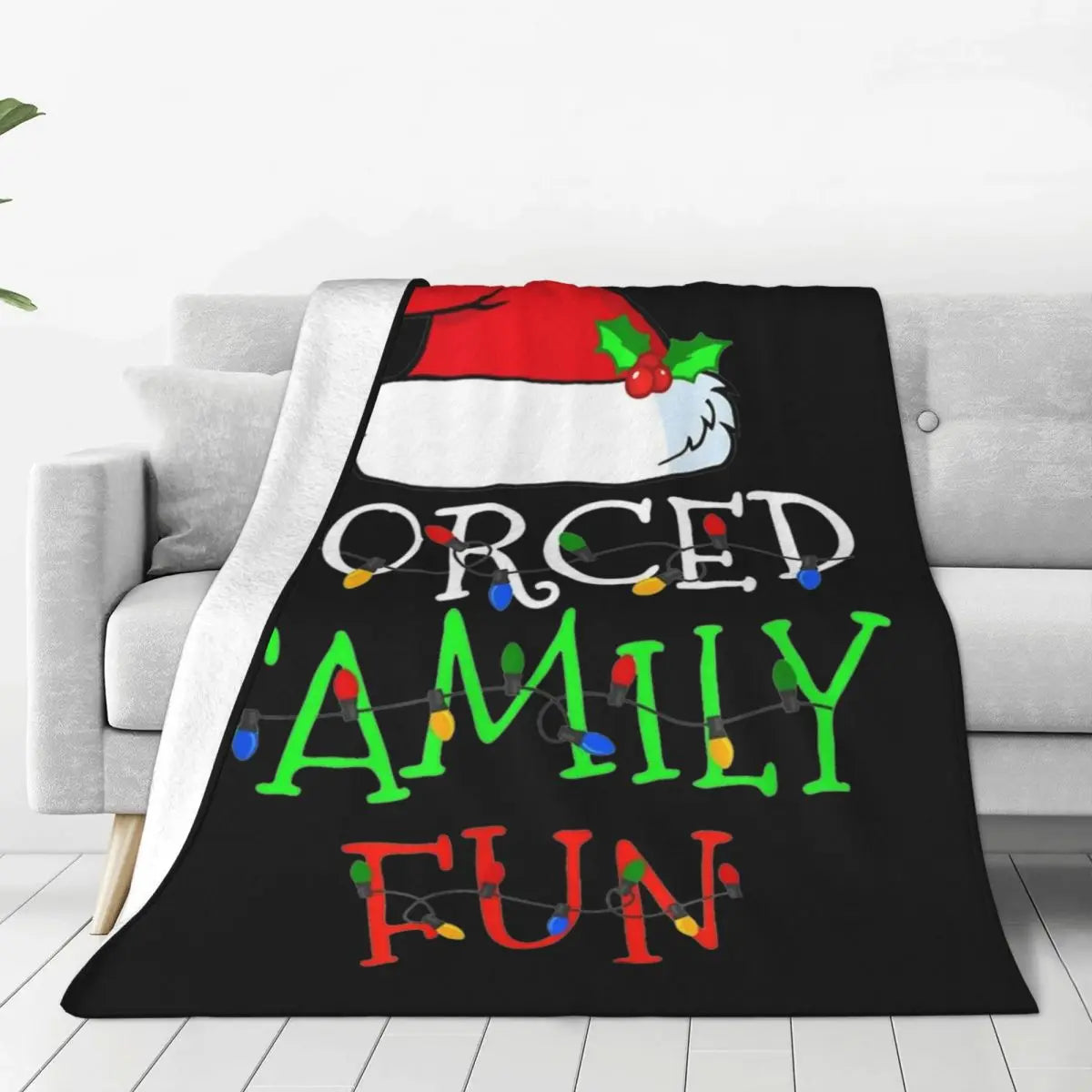 Fun Flannel Christmas Blanket