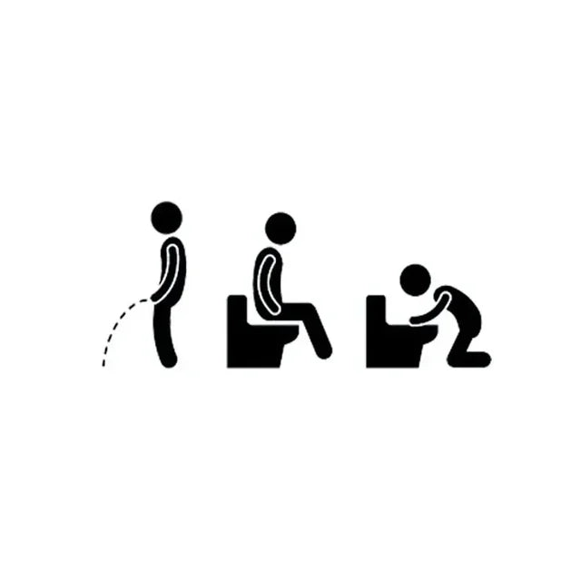 Funny Toilet Sign Stickers