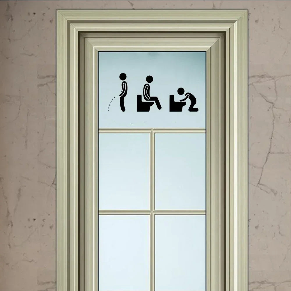 Funny Toilet Sign Stickers