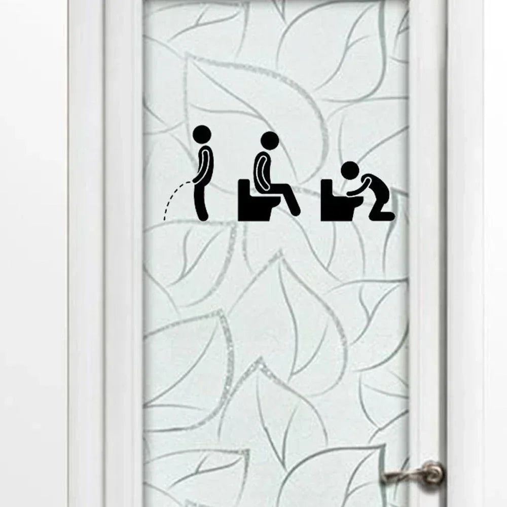 Funny Toilet Sign Stickers