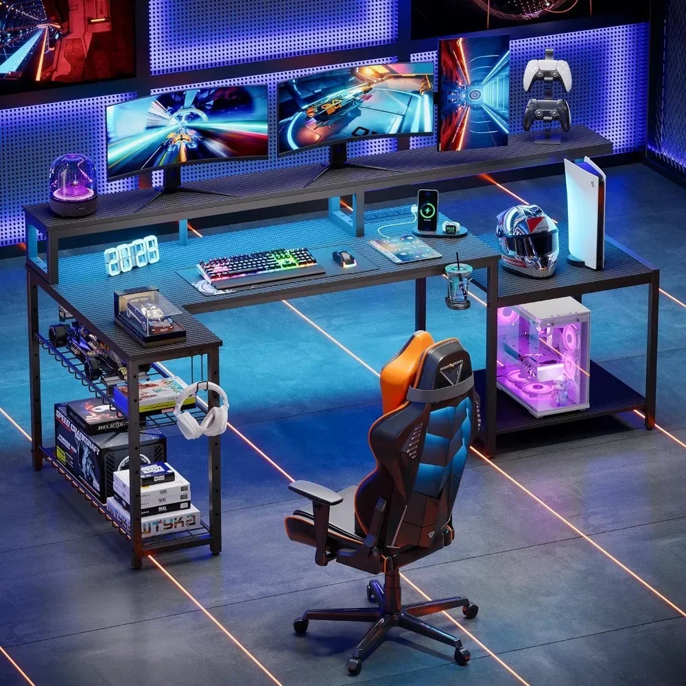 LED Glow Gaming Desk