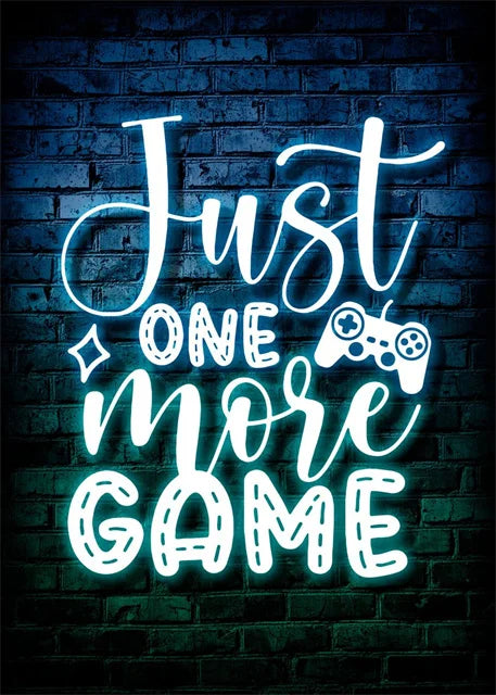 Gaming Neon Art Canvas Prints Posters