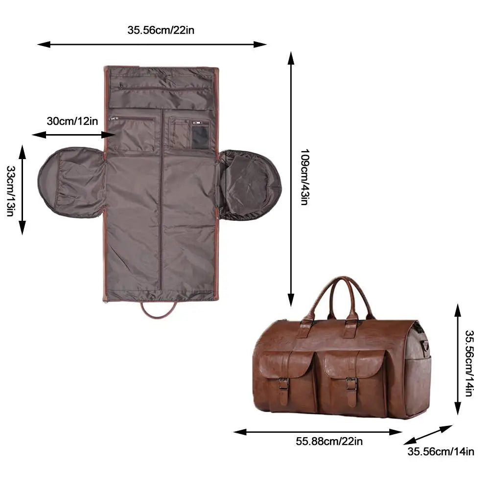 Weekender Bag For Men 2 In 1