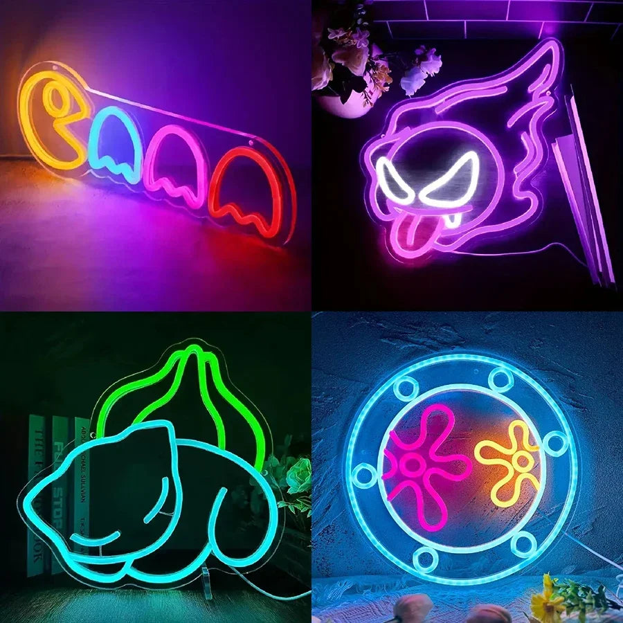 Ghost Gaming Neon Signs