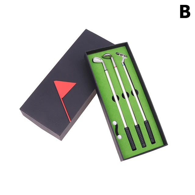 Golf Pen Set Mini Desktop Golf Game