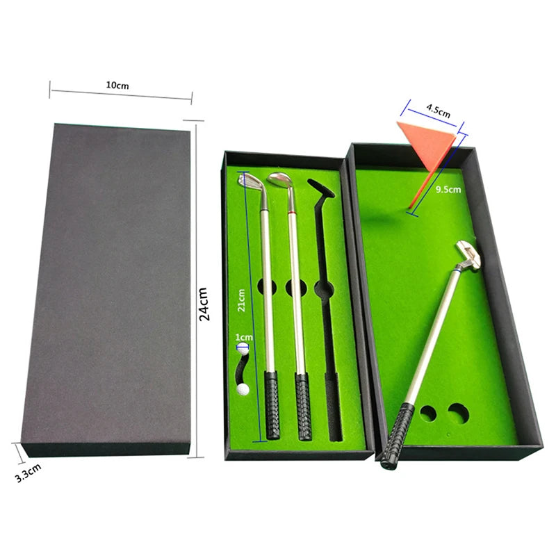 Golf Pen Set Mini Desktop Golf Game