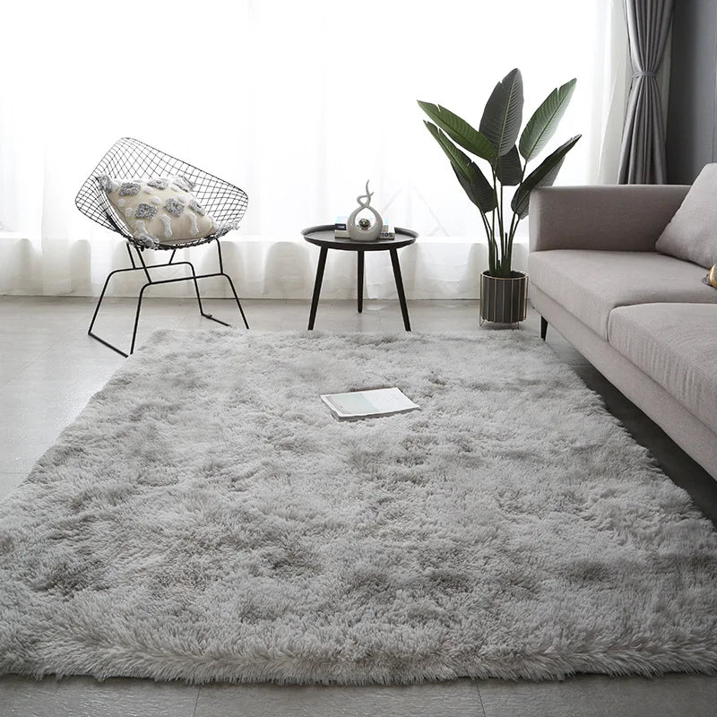 Gray Carpet Plush Rug