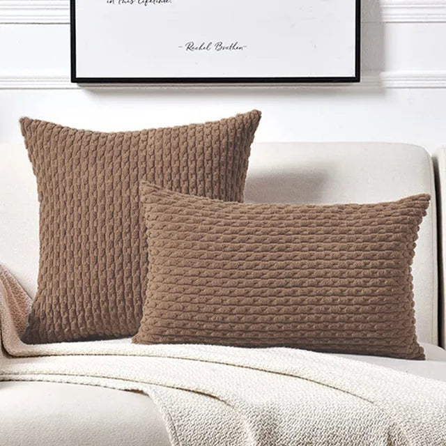 Gray Throw Pillow Cover