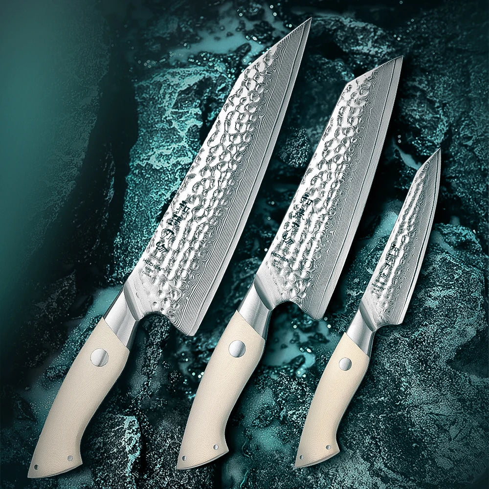 HEZHEN 1PC or 3PC Kitchen Knives