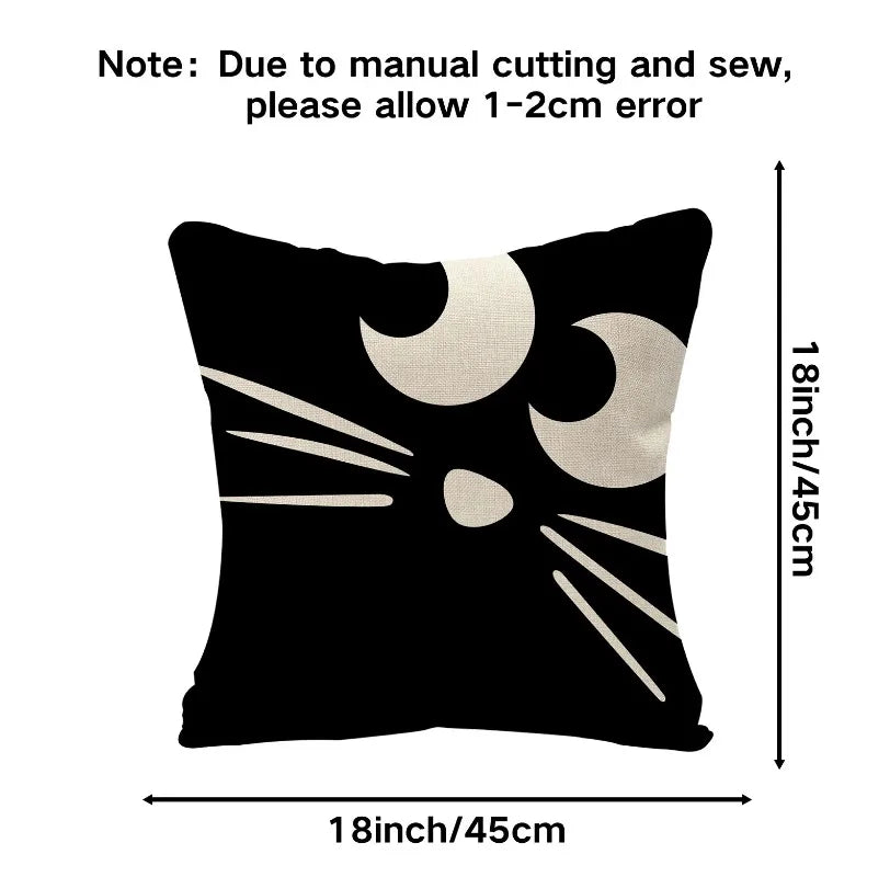 Halloween Fall Cushion Cover 18x18 In