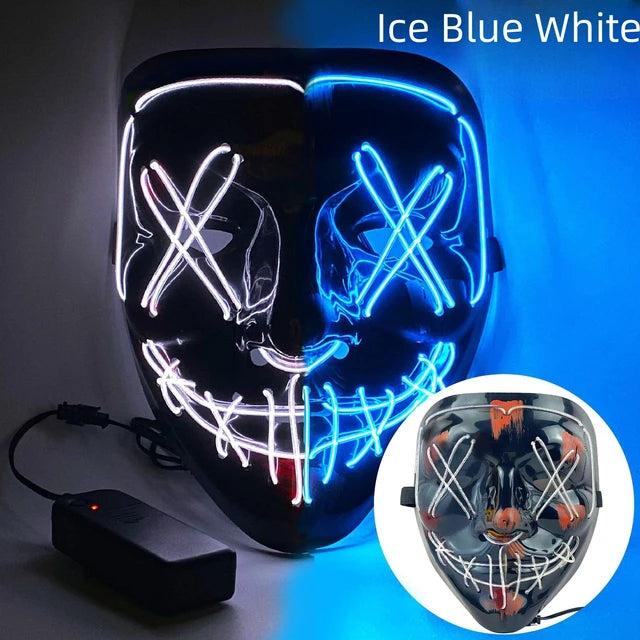 Halloween Neon Led Purge Mask