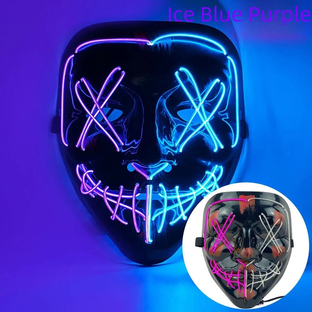 Halloween Neon Led Purge Mask