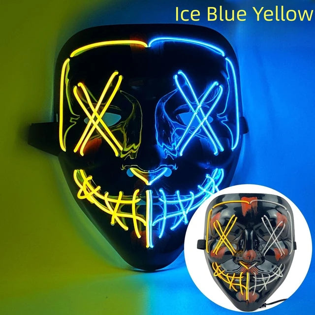 Halloween Neon Led Purge Mask