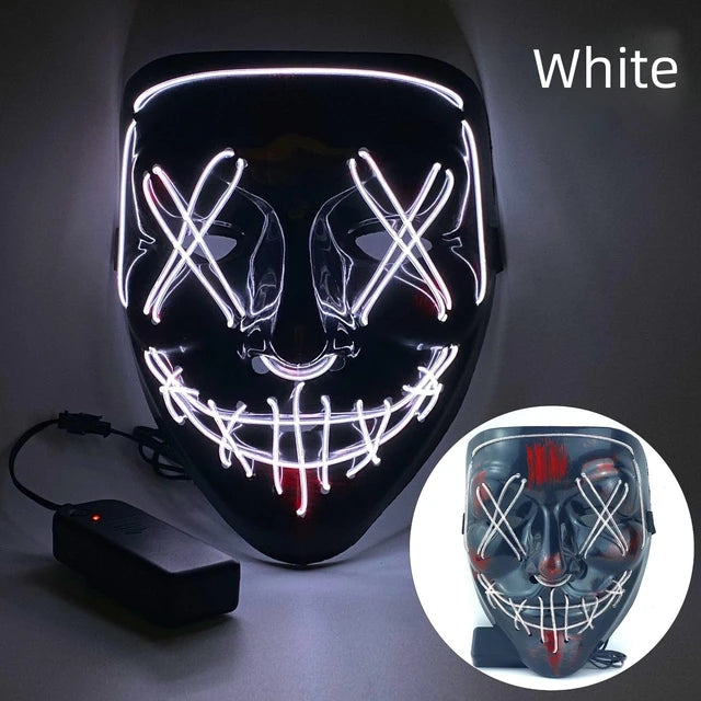 Halloween Neon Led Purge Mask