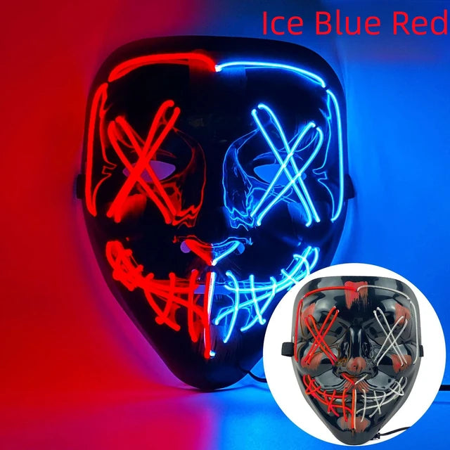 Halloween Neon Led Purge Mask