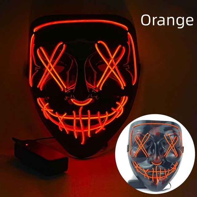 Halloween Neon Led Purge Mask