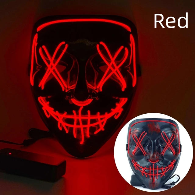 Halloween Neon Led Purge Mask