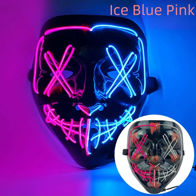 Halloween Neon Led Purge Mask