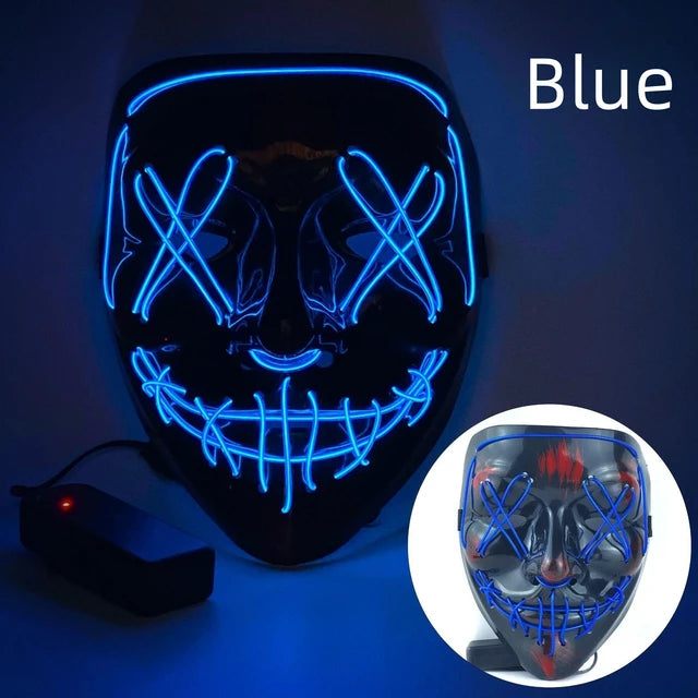 Halloween Neon Led Purge Mask