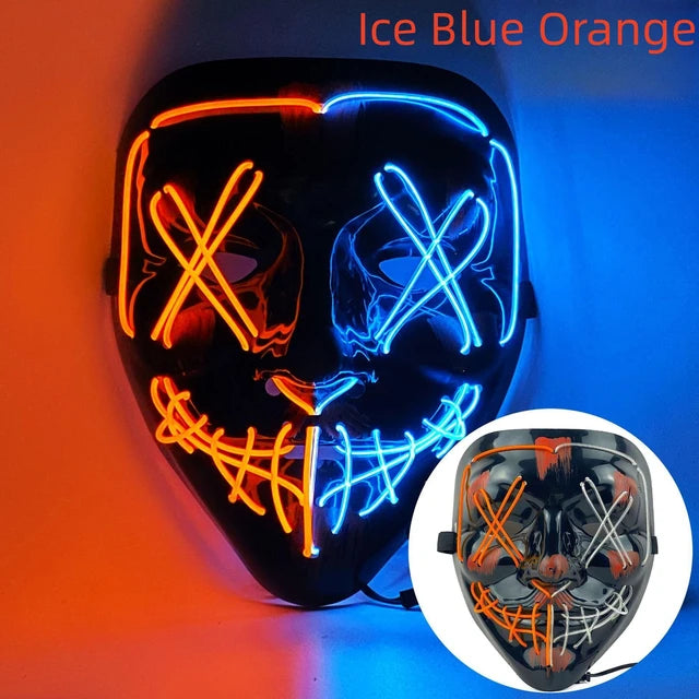 Halloween Neon Led Purge Mask