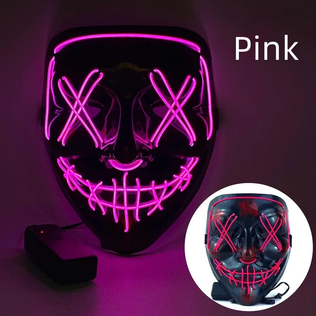 Halloween Neon Led Purge Mask