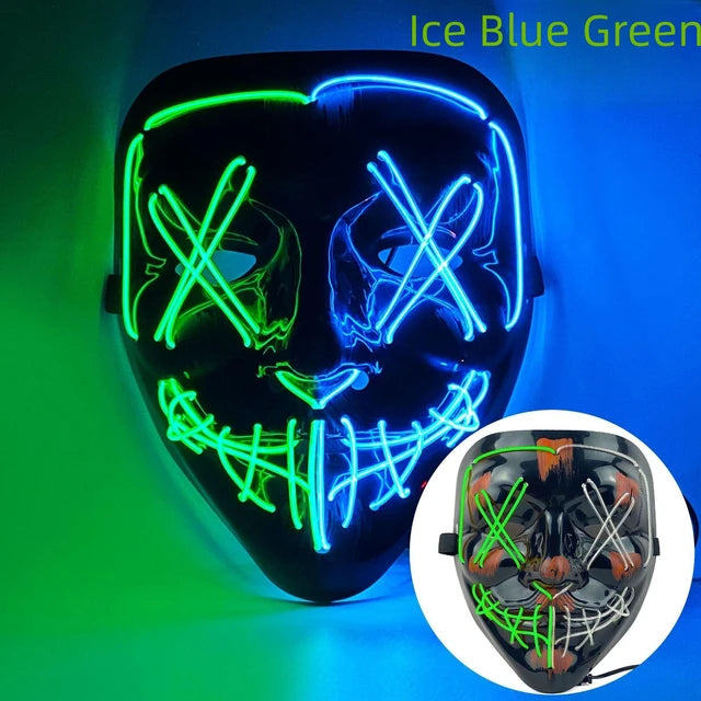 Halloween Neon Led Purge Mask