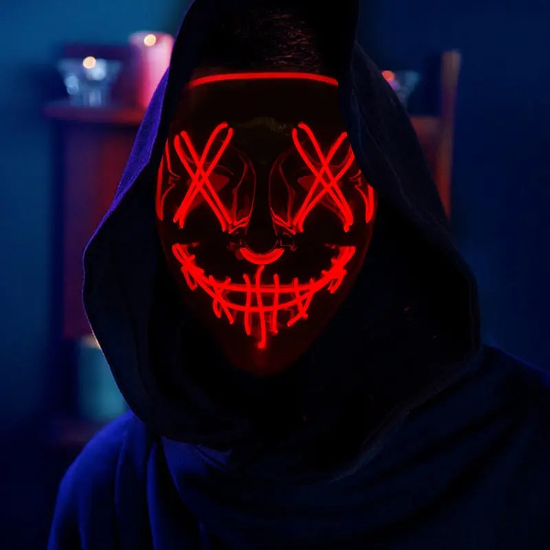 Halloween Neon Led Purge Mask