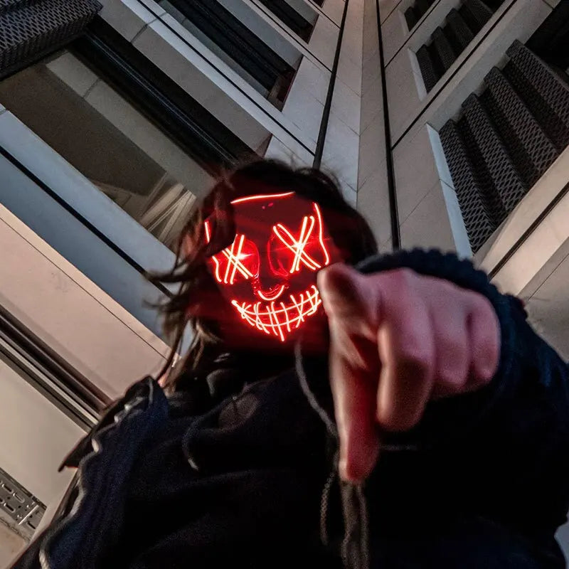 Halloween Neon Led Purge Mask