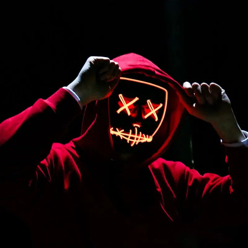 Halloween Neon Led Purge Mask