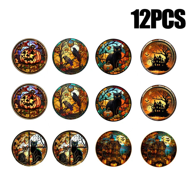 Non Adhesive Halloween PVC Static Glass Stickers