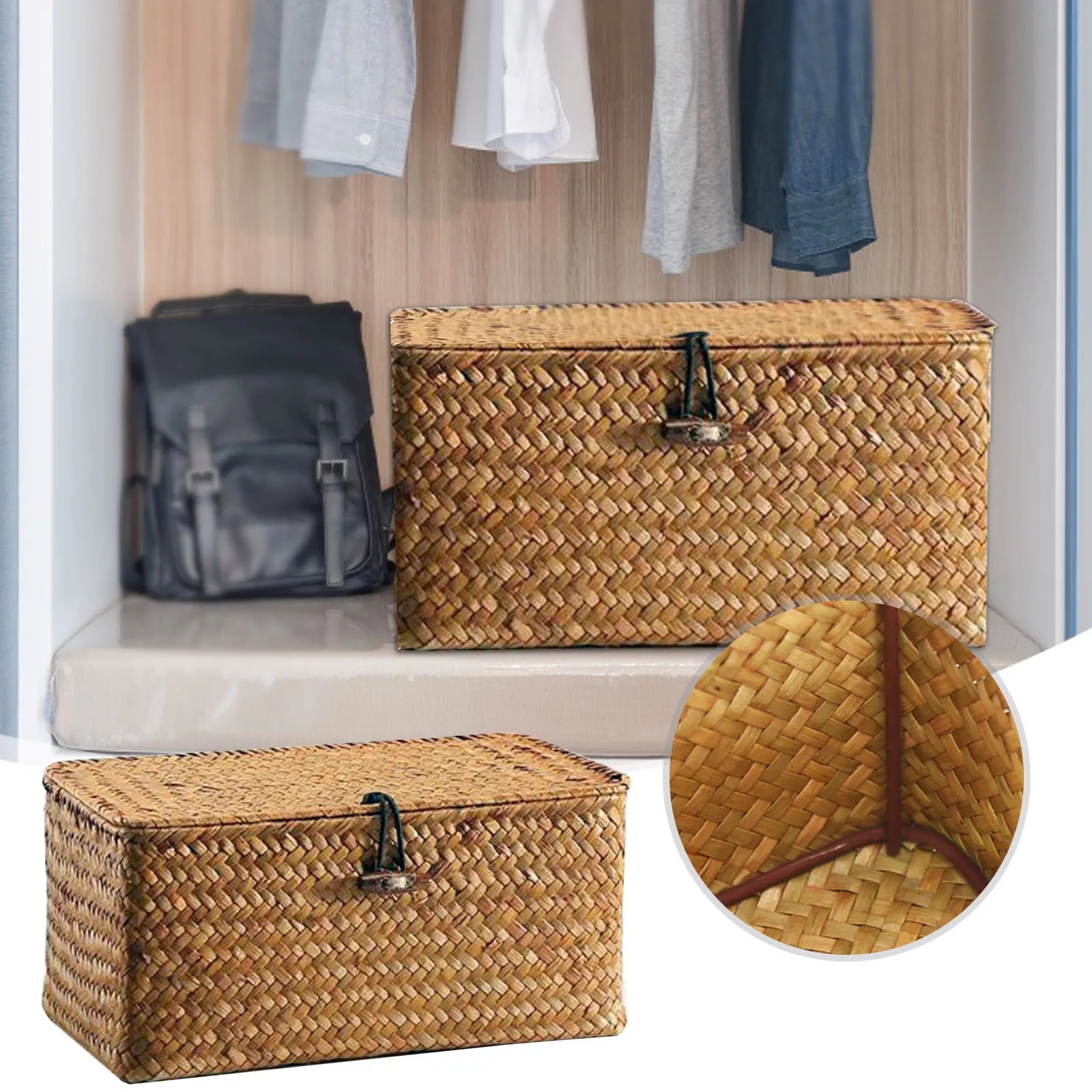 Handmade Wicker Woven Storage Box