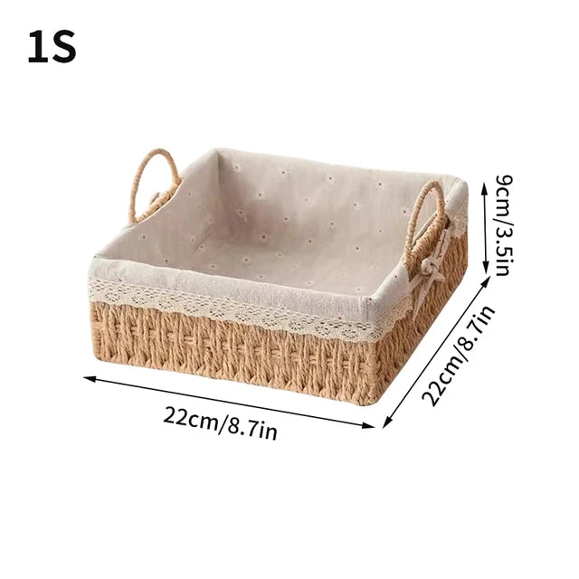 Handwoven Storage Baskets, Sundries Organizer