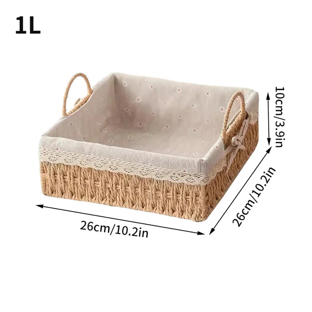 Handwoven Storage Baskets, Sundries Organizer