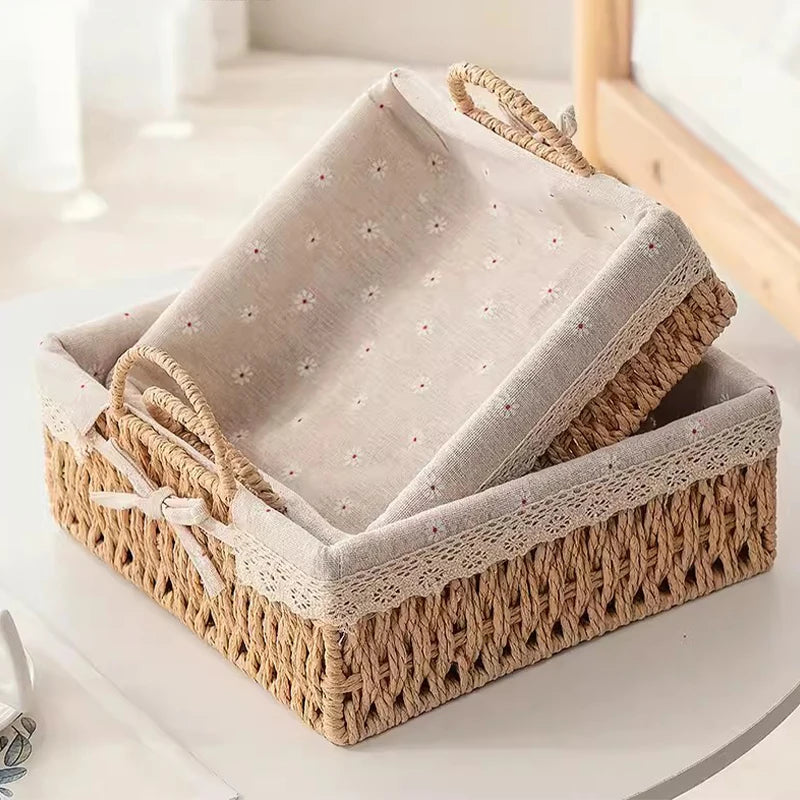 Handwoven Storage Baskets, Sundries Organizer