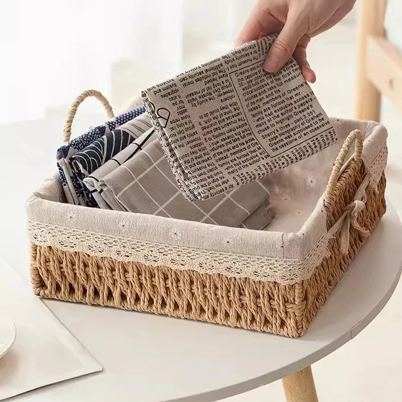 Handwoven Storage Baskets, Sundries Organizer