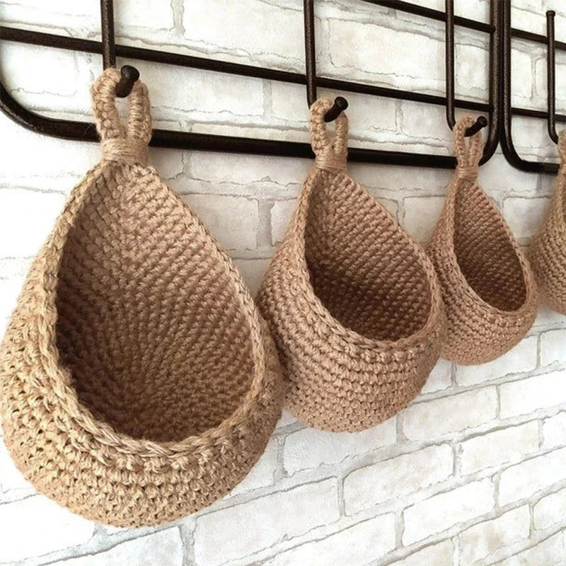 Woven Wall Hanging Kitchen Basket