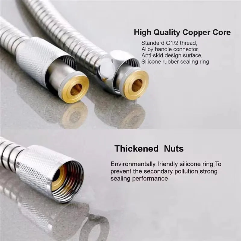 High Quality 1.5m/ 2m /3m G1/2 Inch Flexible Shower Hose