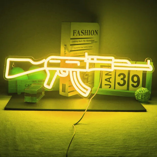 Neon Gun Sign