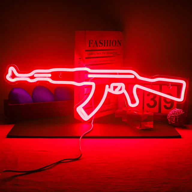 Neon Gun Sign