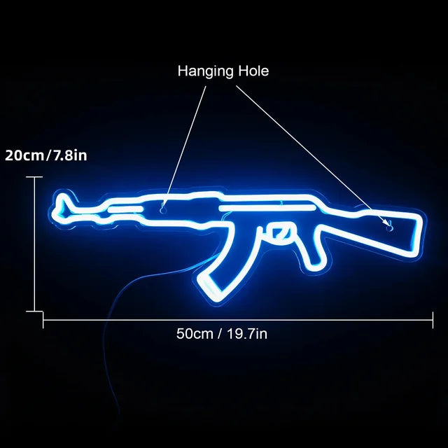 Neon Gun Sign