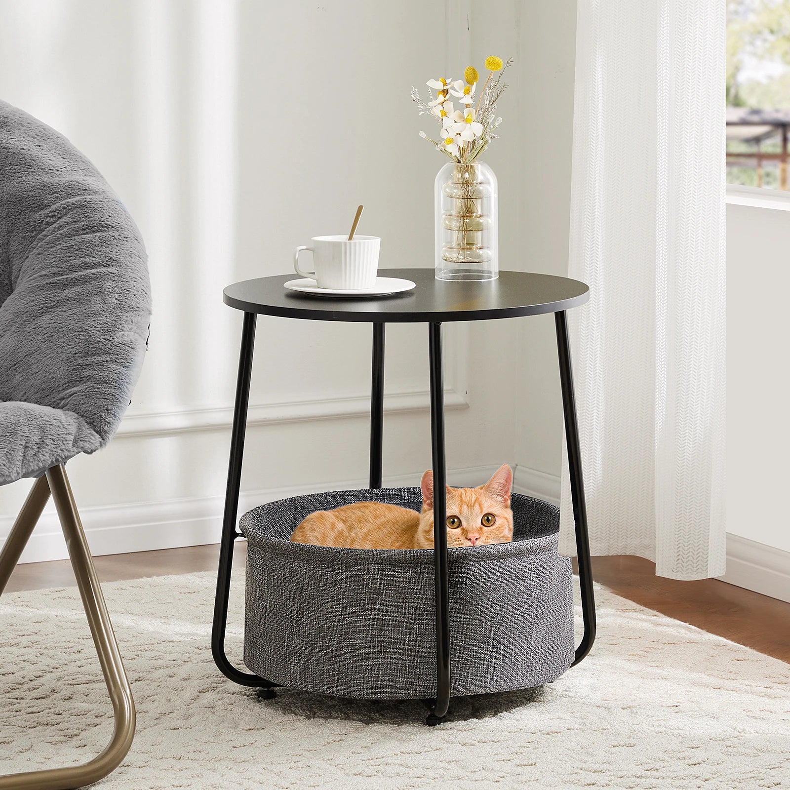 JHK-Round Side End Table