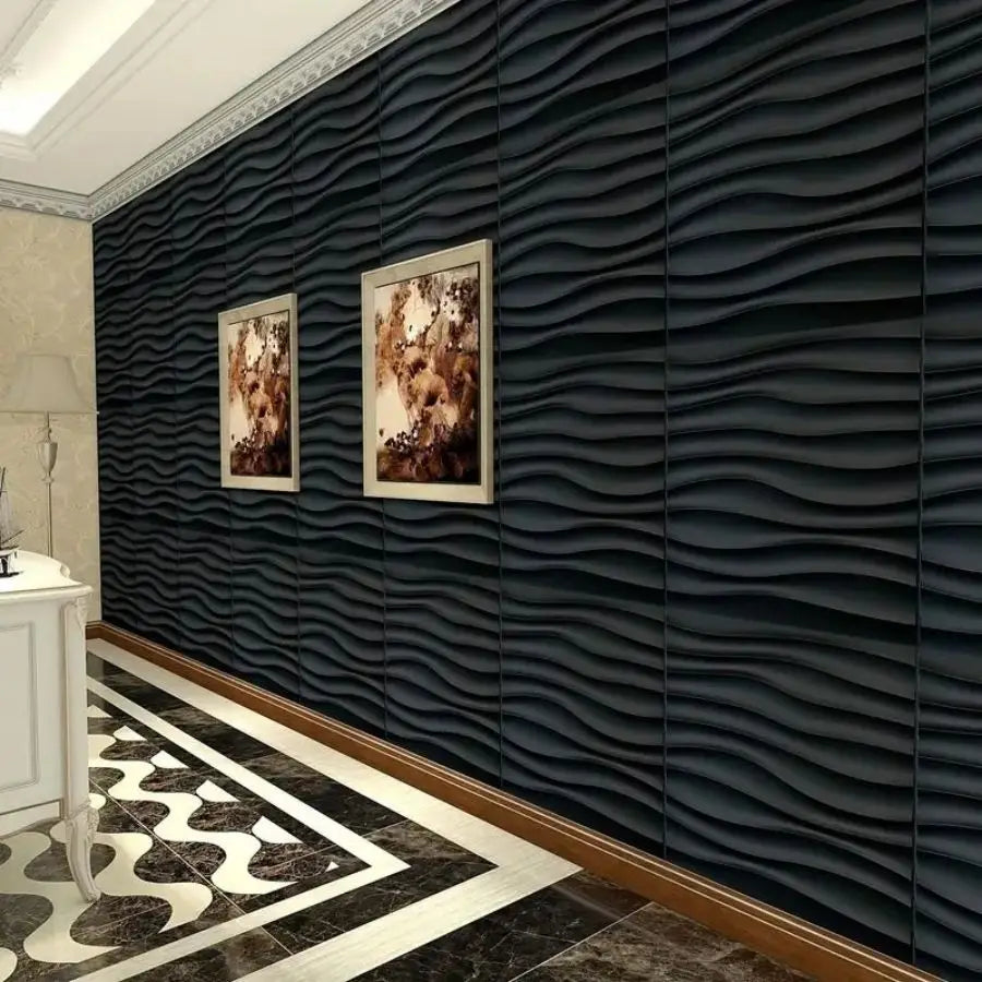 12/20/30Pack Wavy Decorative Wall Panels