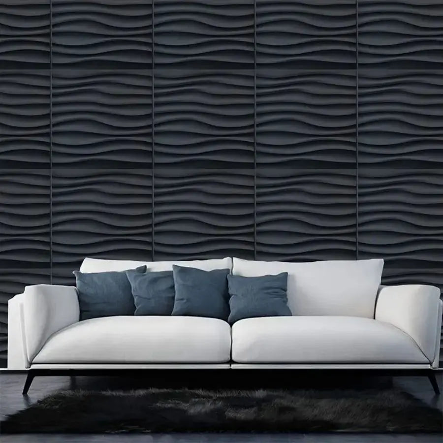 12/20/30Pack Wavy Decorative Wall Panels