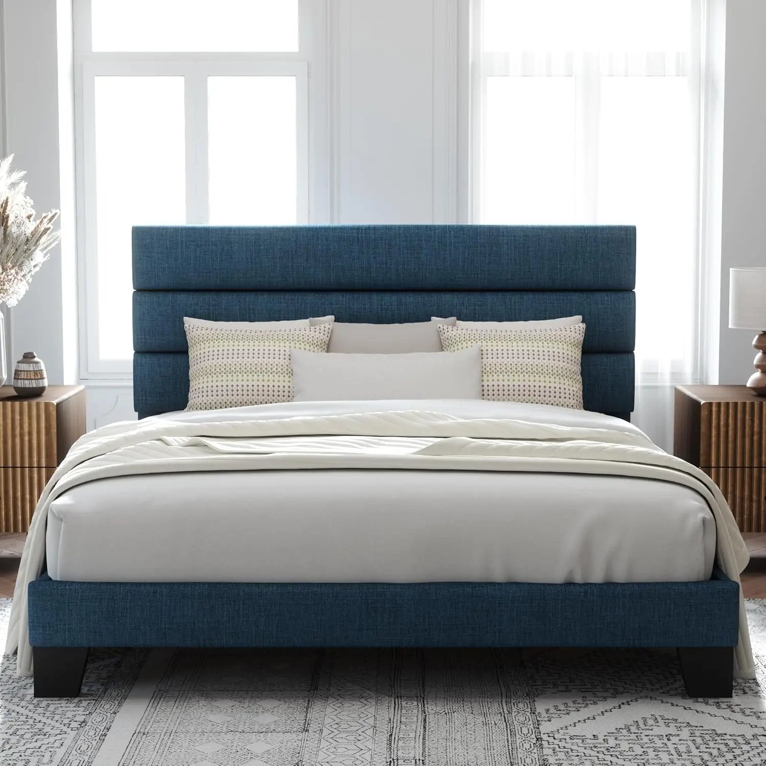 All Size Calm Luxury Platform Bed Frame