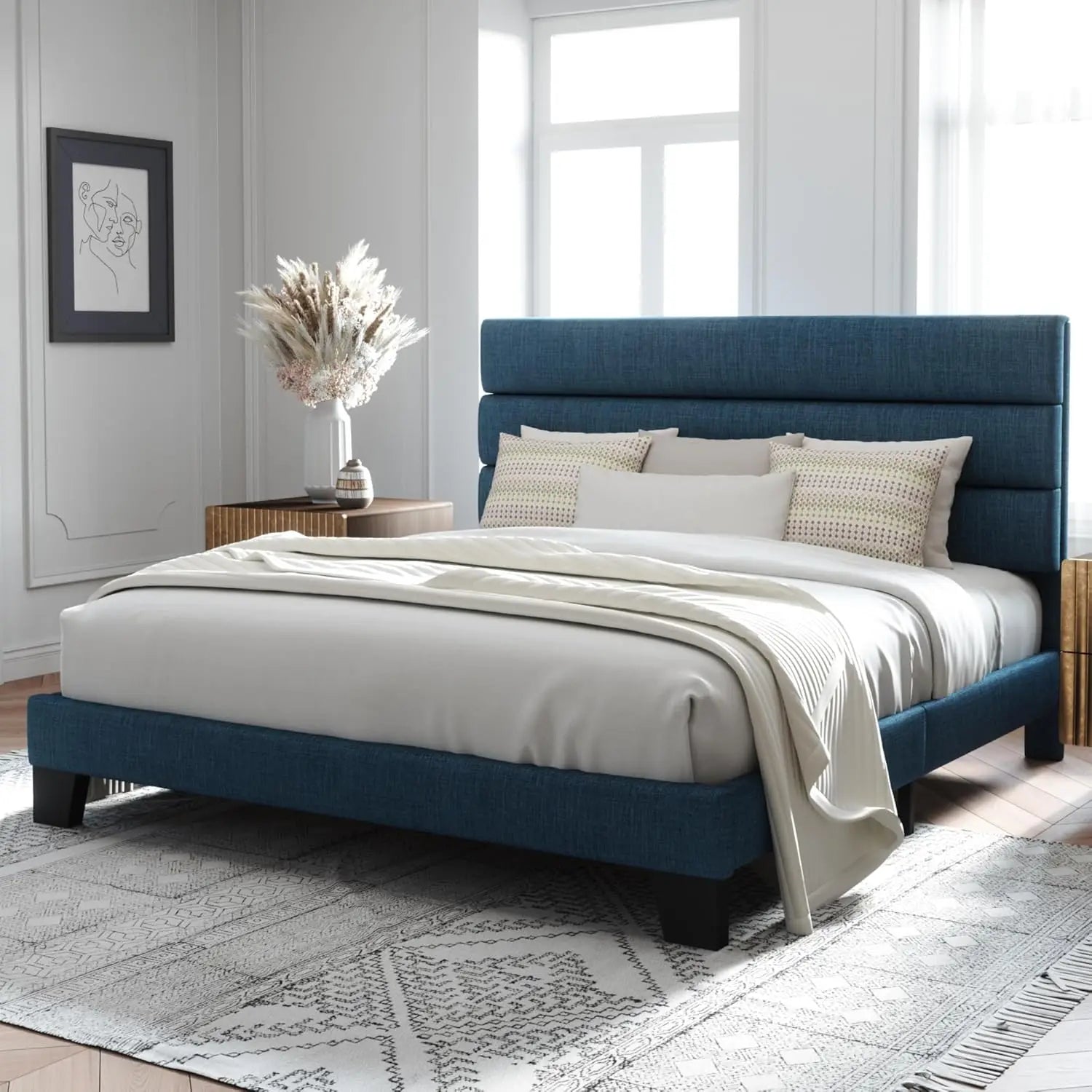 All Size Calm Luxury Platform Bed Frame