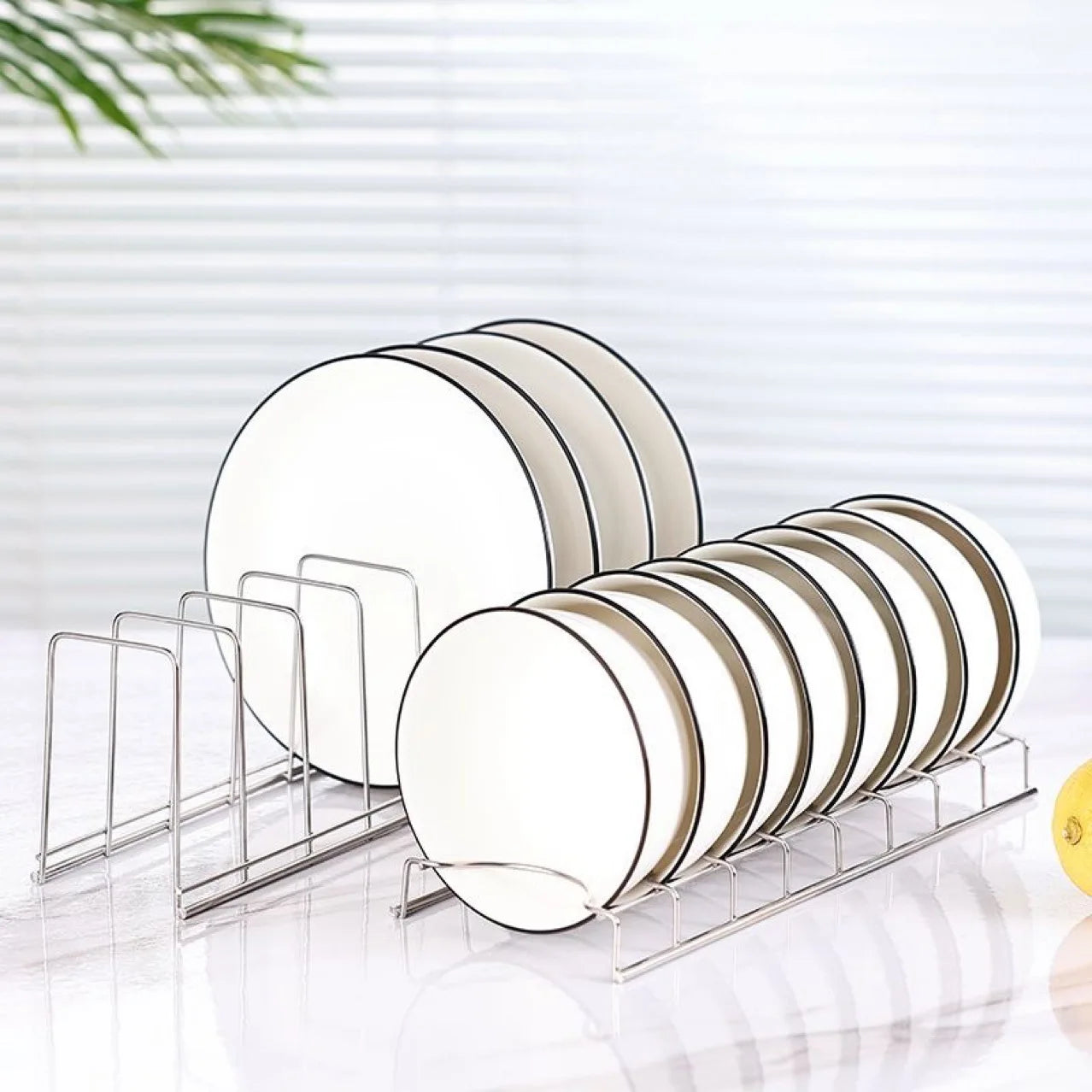 Stainless Steel Kitchen Bowl Dish Organizer